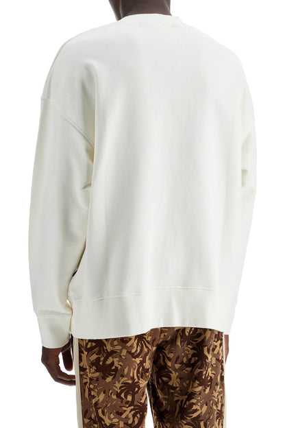 Crewneck Sweatshirt With Logo  - White