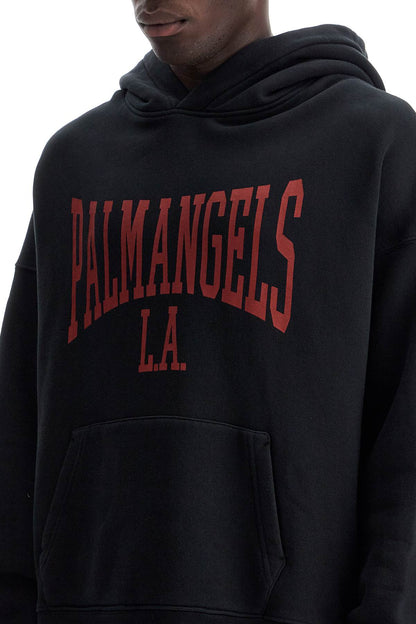 College Hooded Sweatshirt  - Black