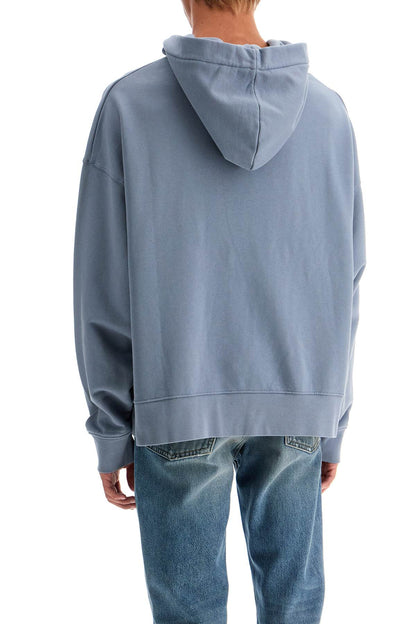 Logoed Boxy Hoodie With Hood  - Grey