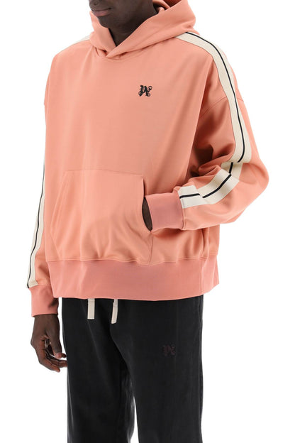 "track Sweatshirt With Contrasting Bands  - Pink