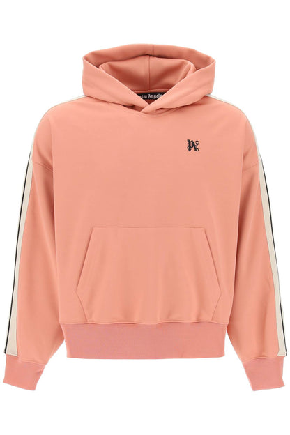 "track Sweatshirt With Contrasting Bands  - Pink