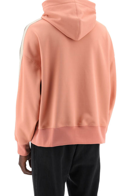 "track Sweatshirt With Contrasting Bands  - Pink