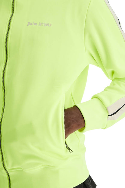 'track Sweatshirt With Contrasting Bands  - Yellow