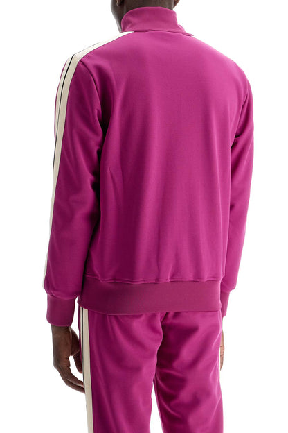 'track Sweatshirt With Contrasting Bands  - Purple