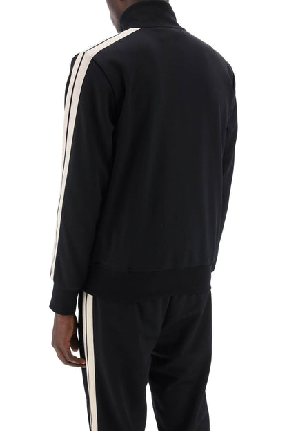 "track Sweatshirt With Contrasting Bands  - Black