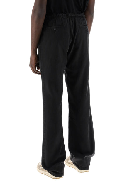 Wide-legged Travel Pants For Comfortable  - Black