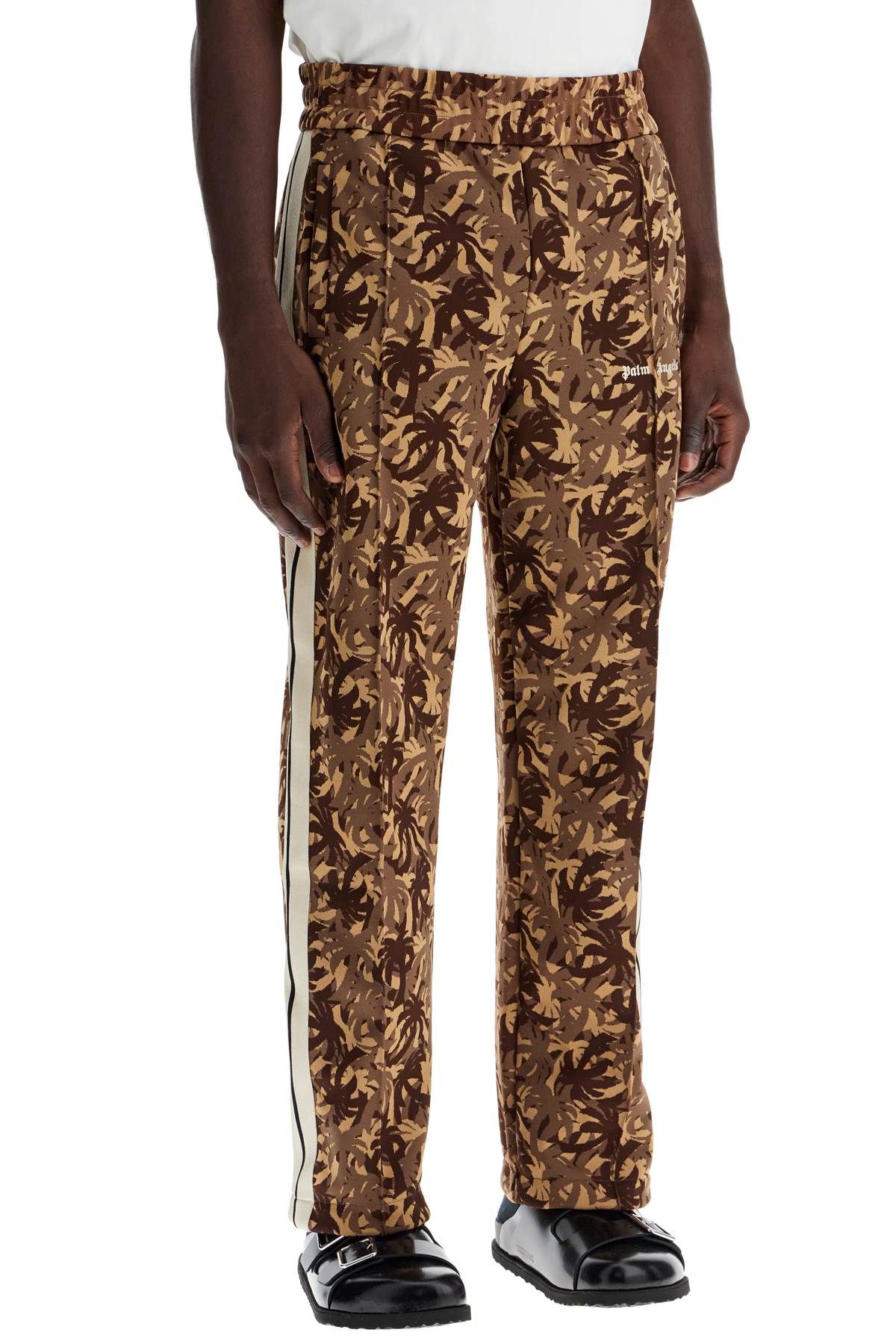 Camouflage Track Joggers  - Brown