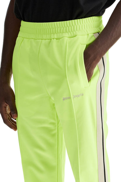 Contrast Band Joggers With Track In  - Fluo