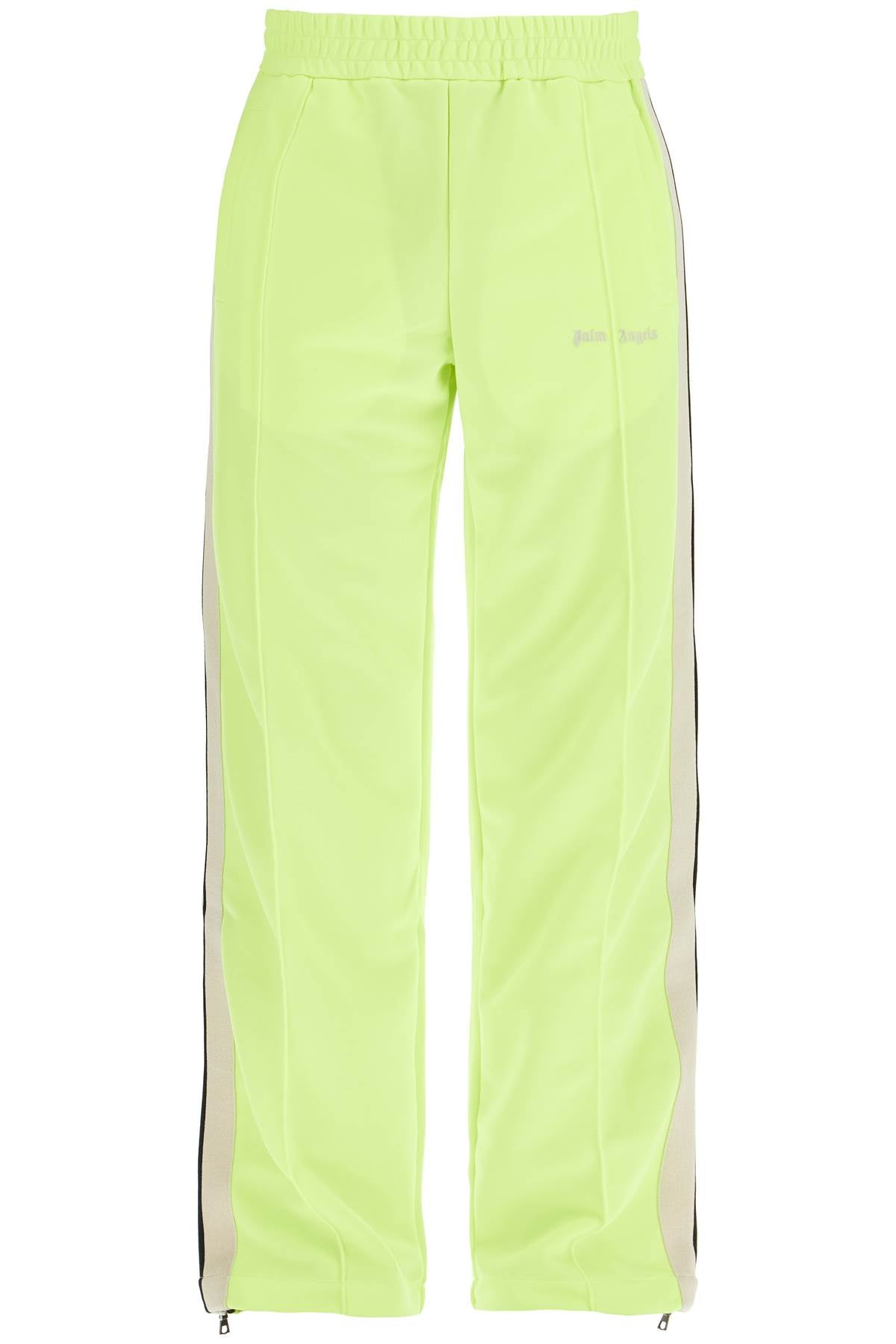 Contrast Band Joggers With Track In  - Fluo