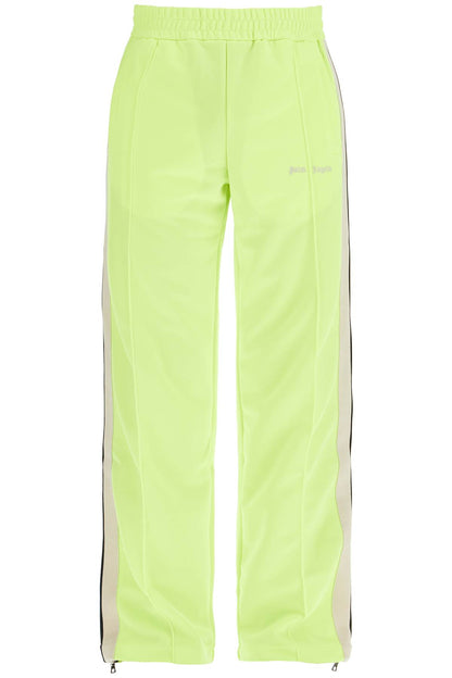 Contrast Band Joggers With Track In  - Fluo