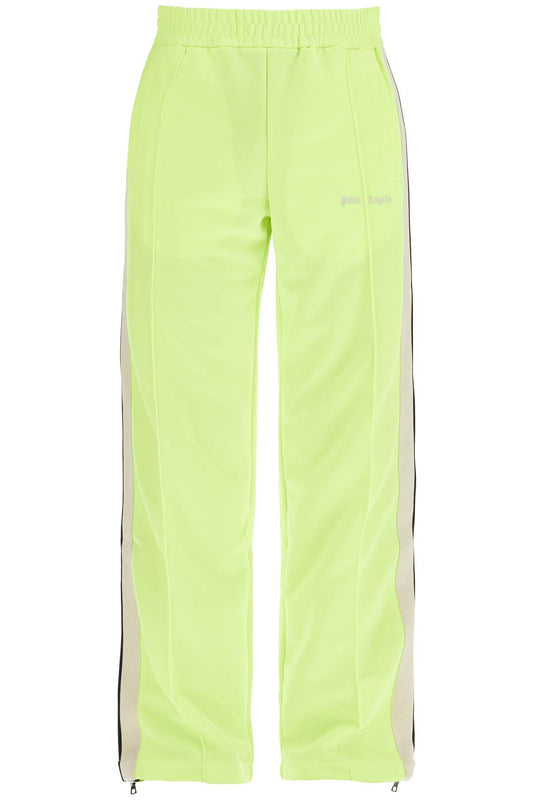 Contrast Band Joggers With Track In  - Fluo