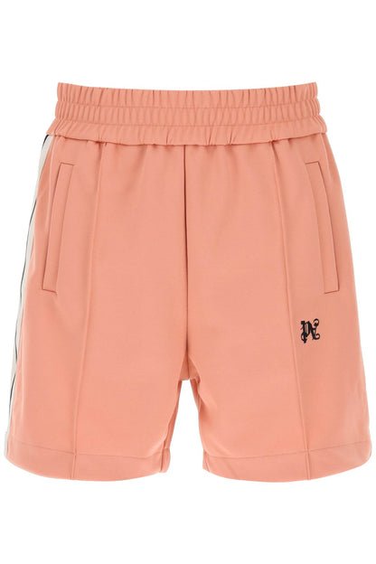 Sweatshorts With Side Bands  - Pink