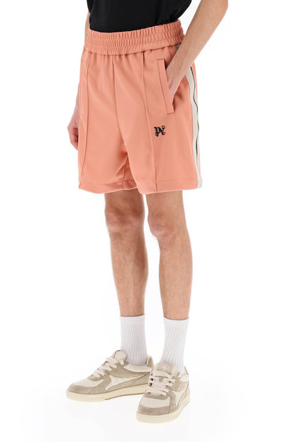 Sweatshorts With Side Bands  - Pink