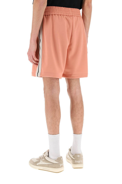 Sweatshorts With Side Bands  - Pink