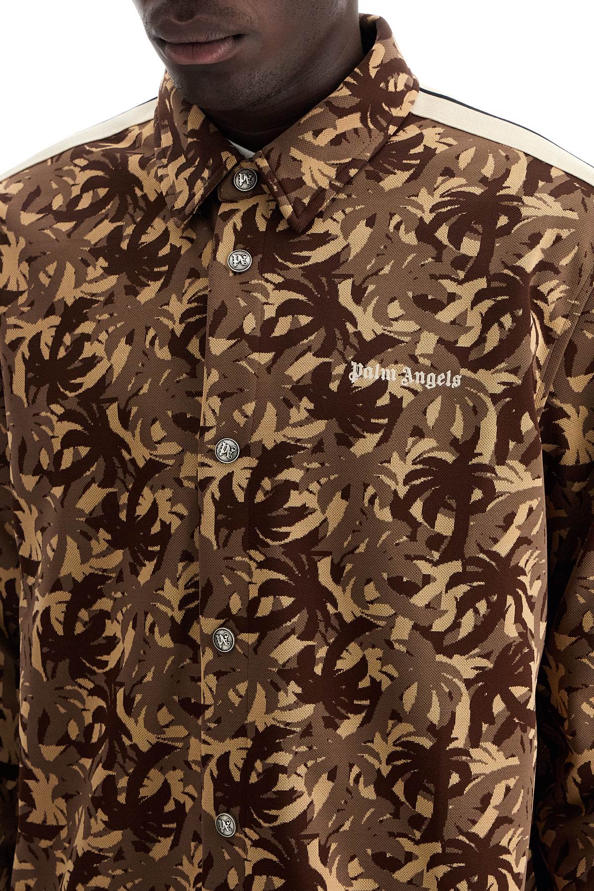 Camouflage Track Overshirt  - Brown