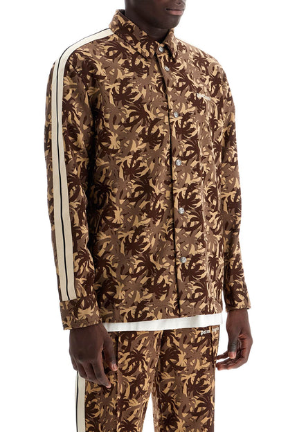 Camouflage Track Overshirt  - Brown