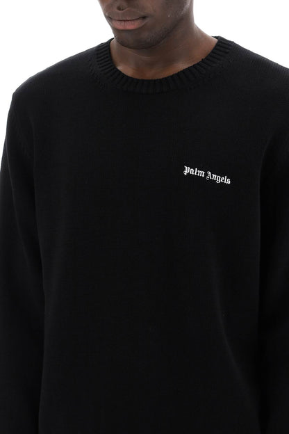 Embroidered Logo Pullover  - Black