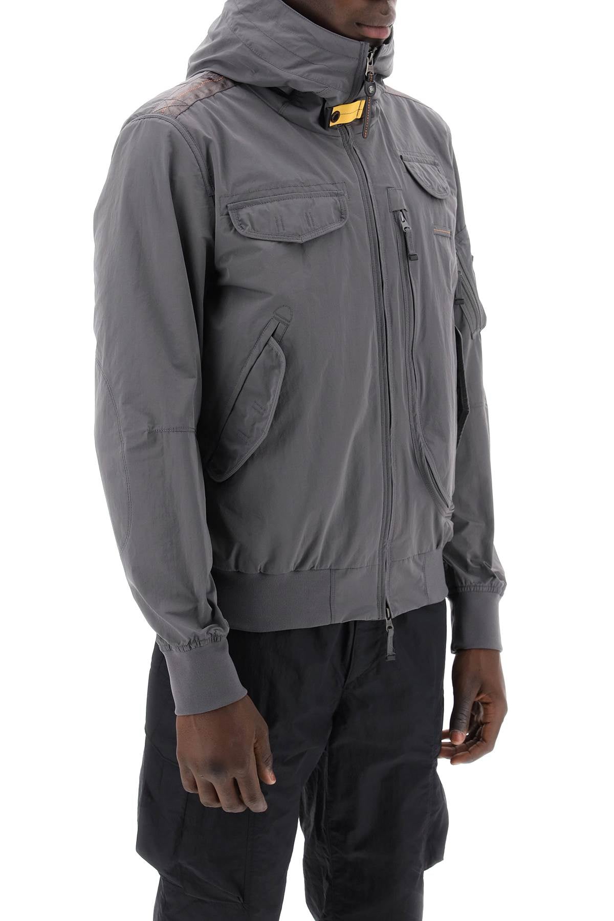 Gobi Hooded Bomber Jacket  - Grigio