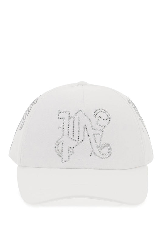 Pa Monogram Baseball Cap  - White