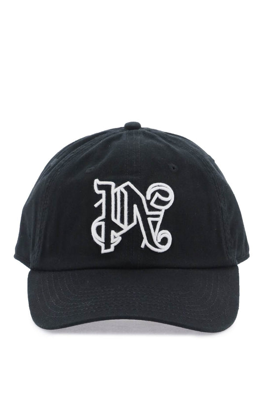 Monogram Baseball Cap  - Black