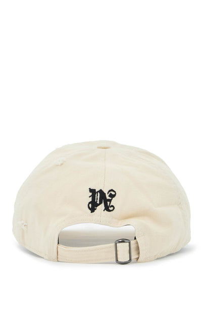 Distressed Baseball Cap With Logo  - Neutro