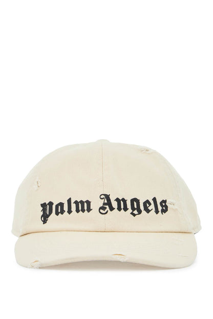 Distressed Baseball Cap With Logo  - Neutro