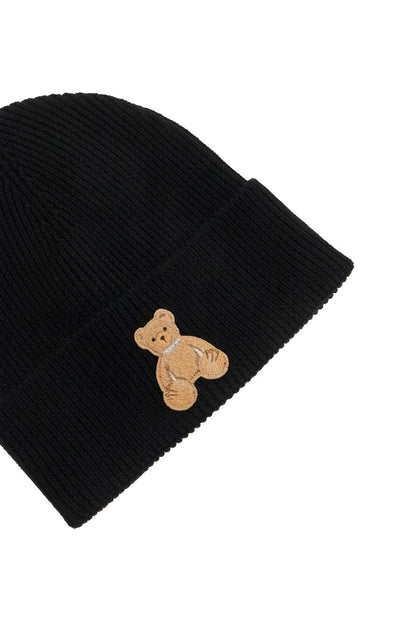 "beanie Hat - Bear In  - Black