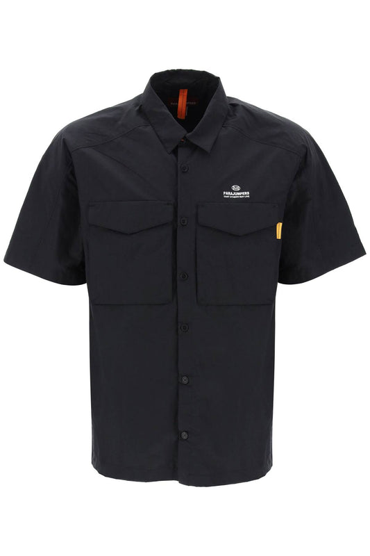 Pete Nylon Poplin Shirt In  - Black