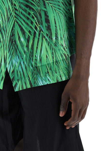 Jungle Print T-shirt With  - Green