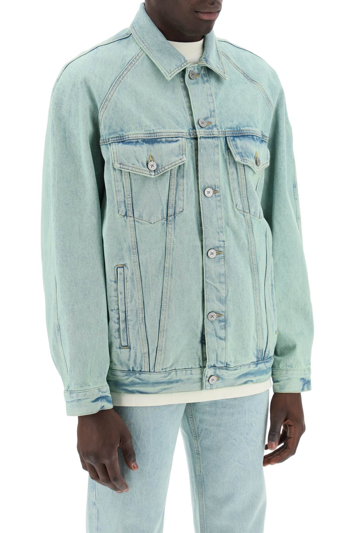 "denim Overdye Jacket  - Light Blue