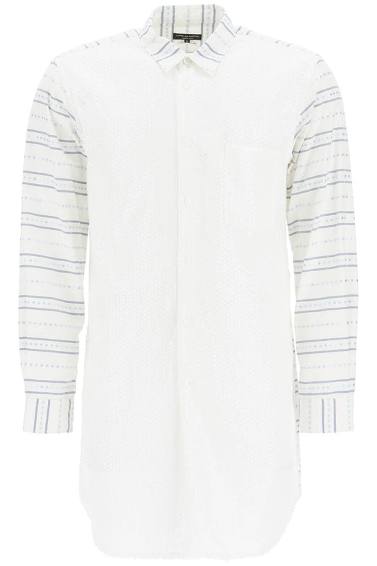 Maxi Jacquard Shirt With  - White