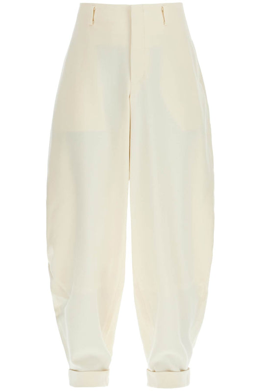 Stretch Wool Barrel Pants For Men/w  - White