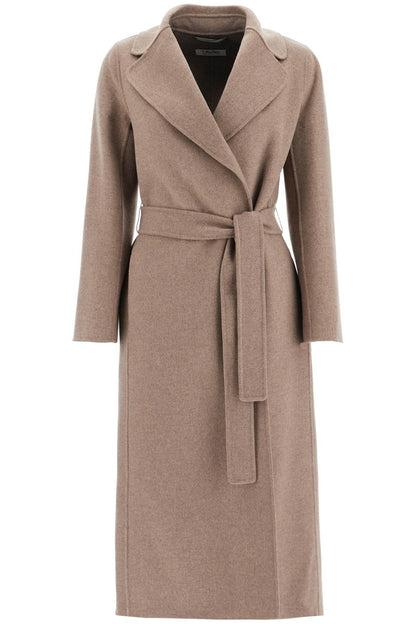 Poldo Wrap Coat In Virgin Wool  - Neutro