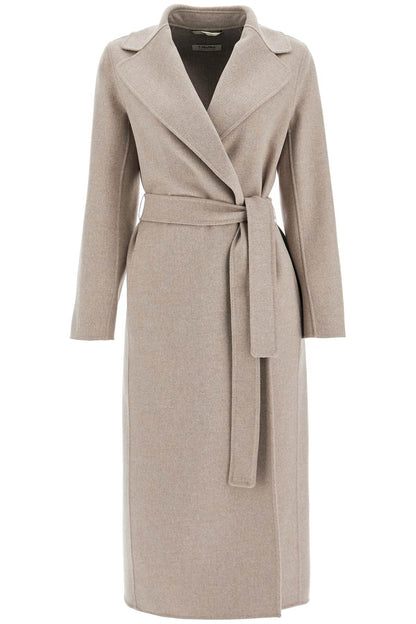 Poldo Wrap Coat In Virgin Wool  - Grey