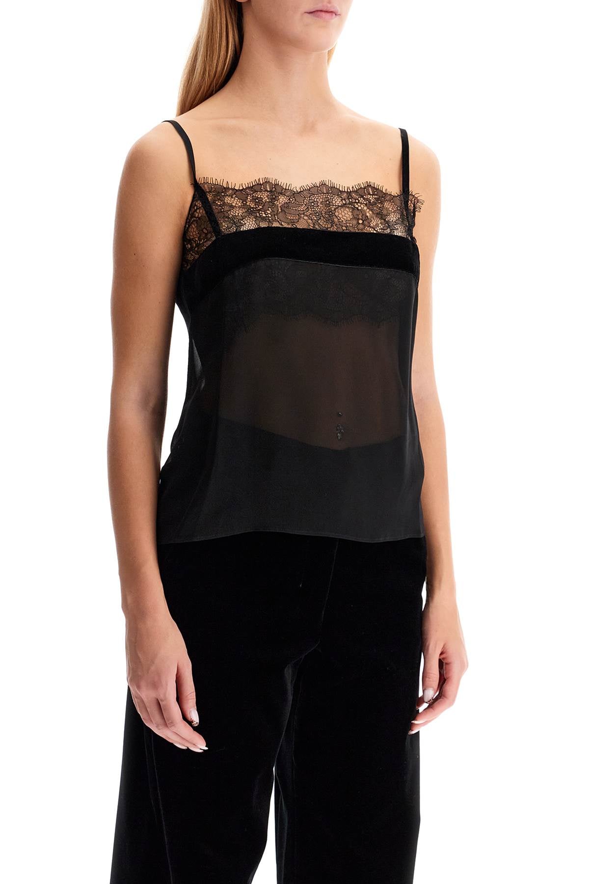 'poland' Top With Ch  - Black