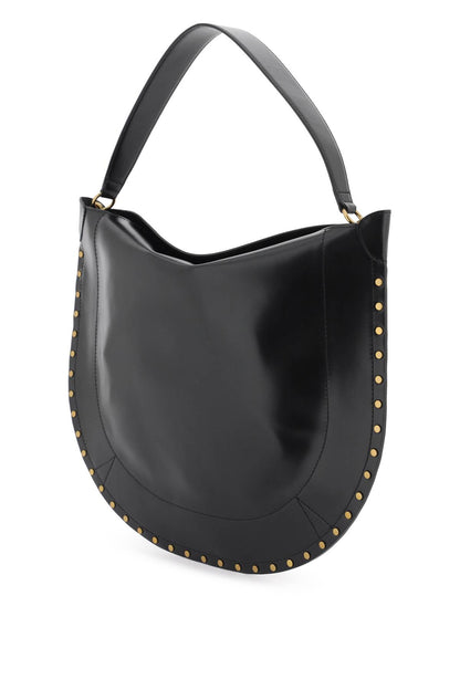 Smooth Leather Hobo Bag With  - Nero