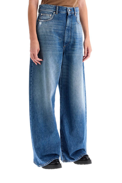 Oversized Five-pocket Jeans  - Blue