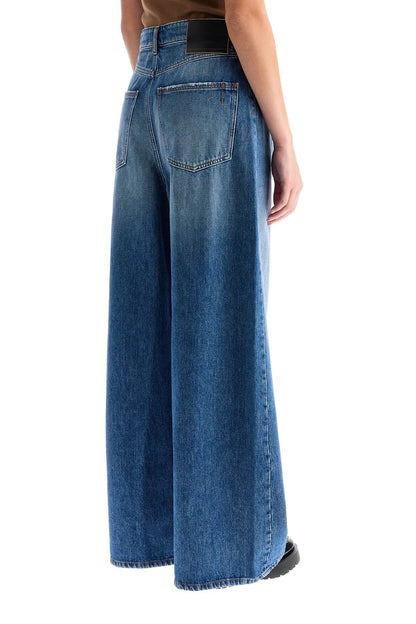 Oversized Five-pocket Jeans  - Blue