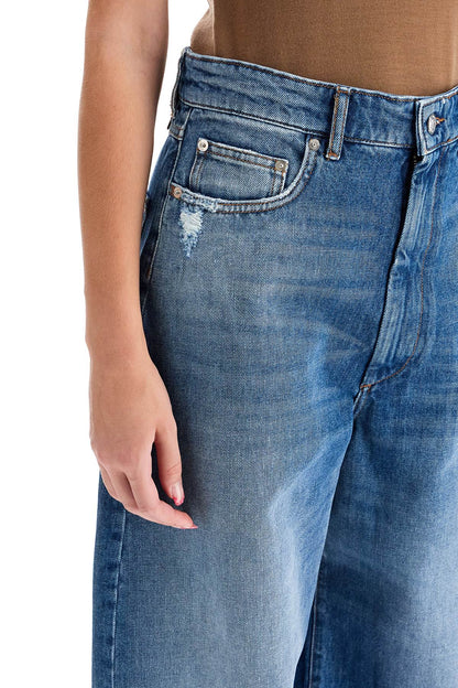 Oversized Five-pocket Jeans  - Blue