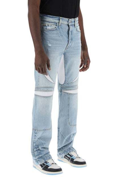 Mx-3 Jeans With Mesh Inserts  - Light Blue