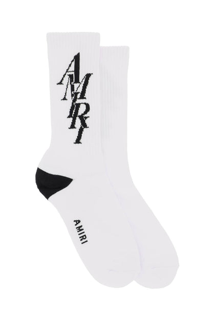 Stack Logo Socks  - Bianco