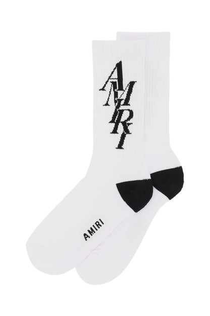 Stack Logo Socks  - Bianco