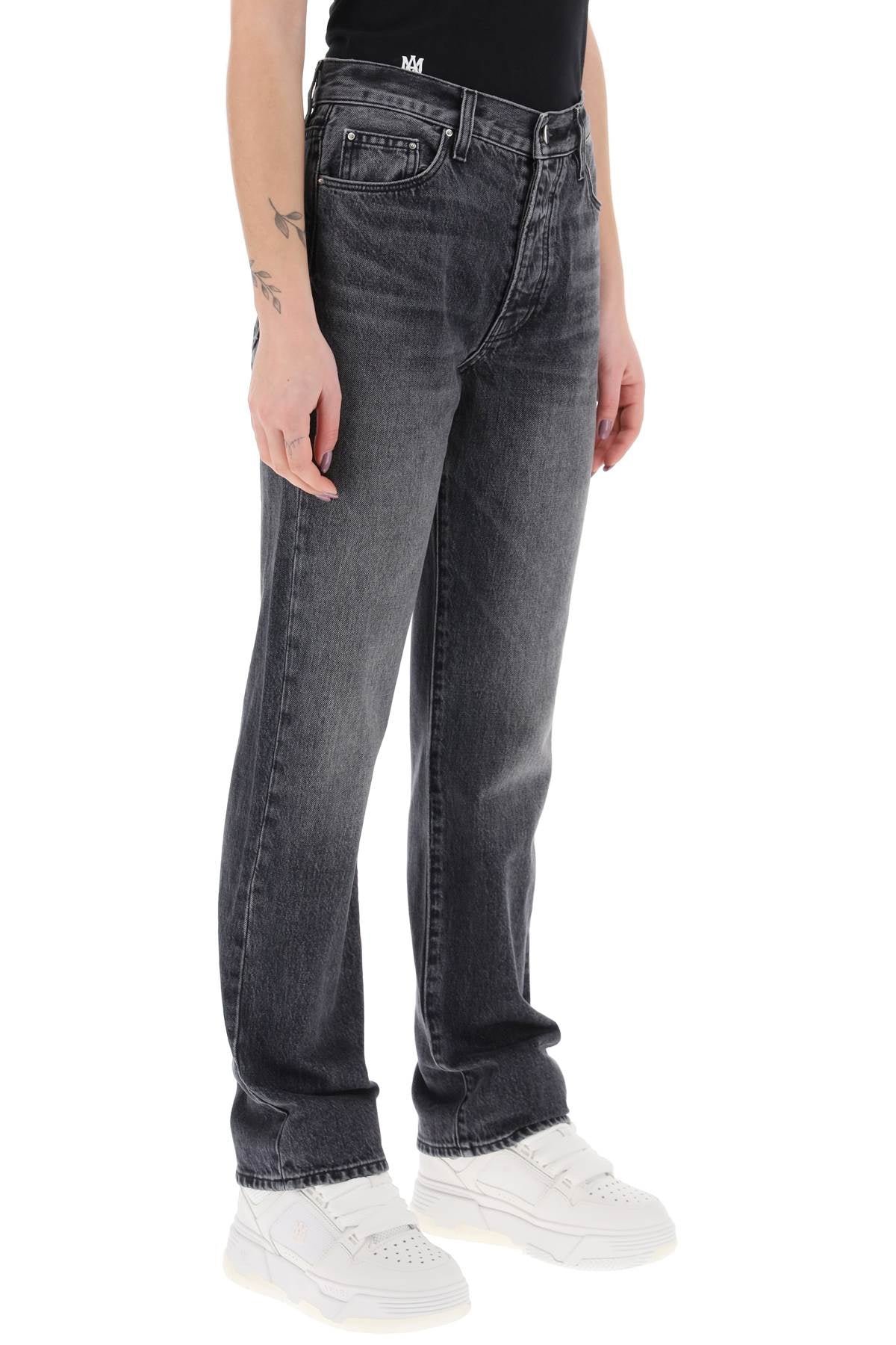 Straight Cut Jeans  - Grey