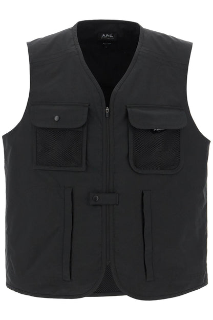 "alban Technical Fabric Vest For  - Black