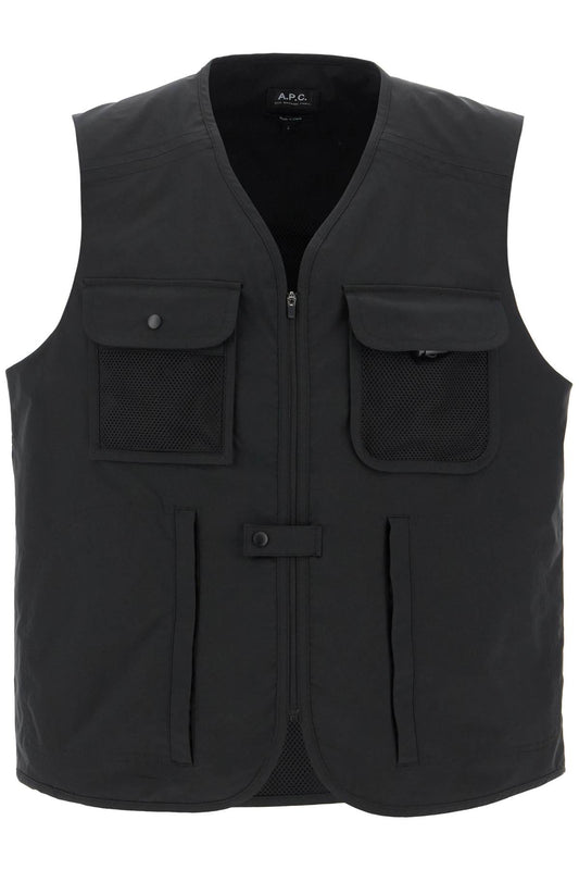 "alban Technical Fabric Vest For  - Black