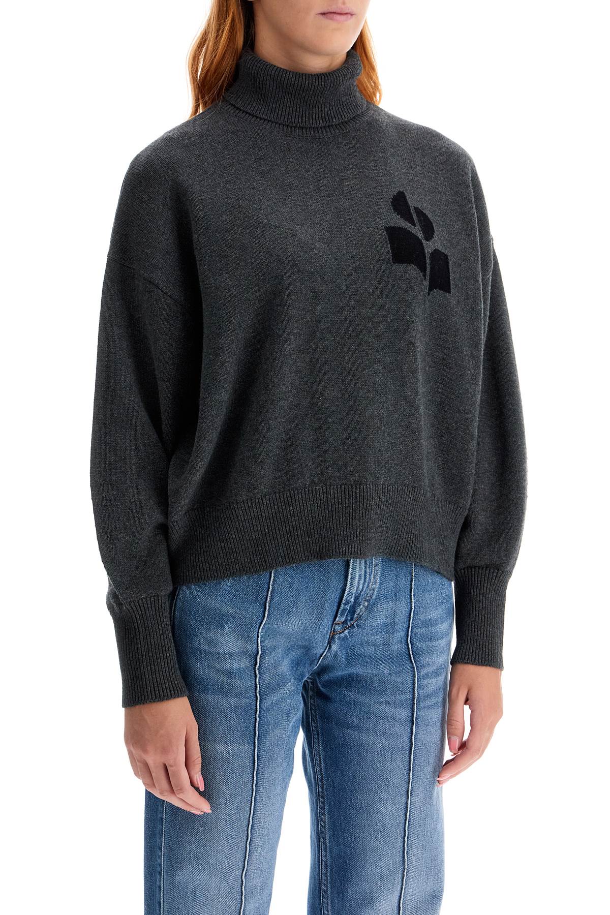 "boxy Nash Cotton And Wool Pullover  - Grey