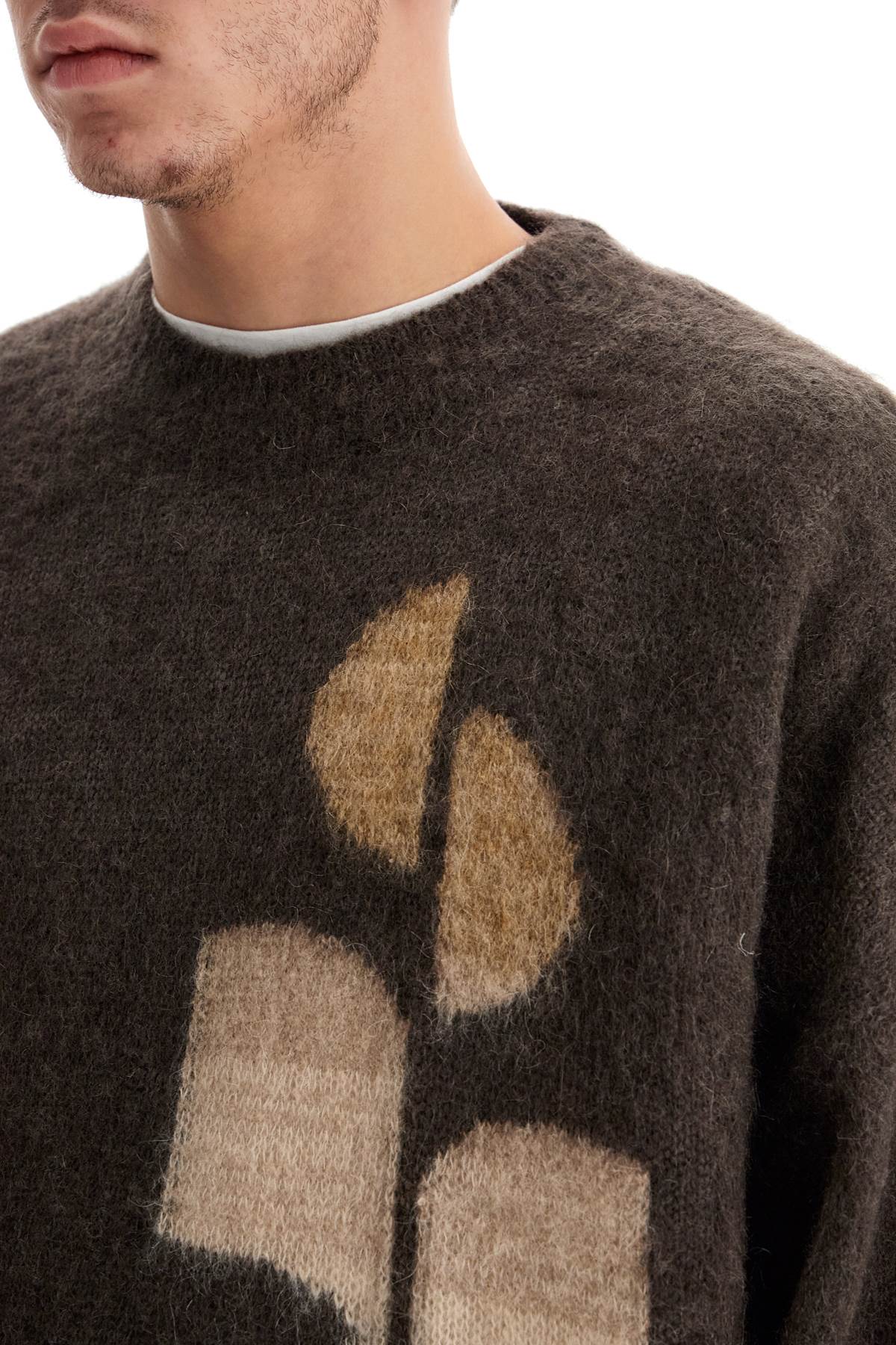 Mohair Drany Pullover  - Brown