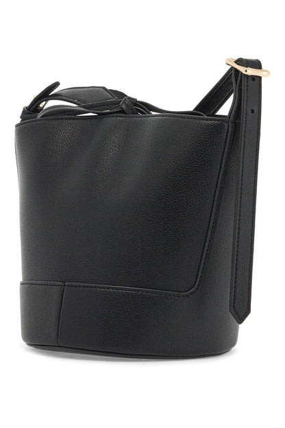 Ana Bucket Bag In Italian  - Black