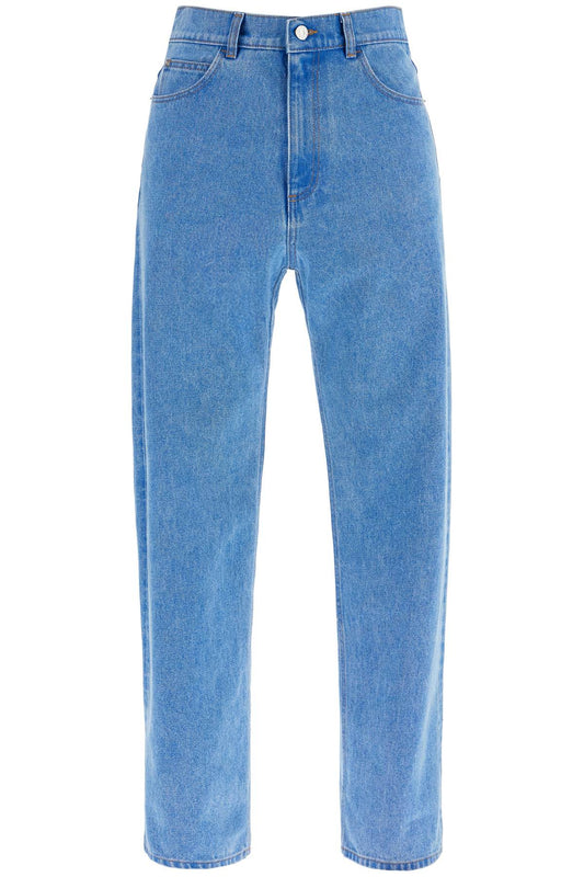 Organic Coated Denim Jeans In  - Blue