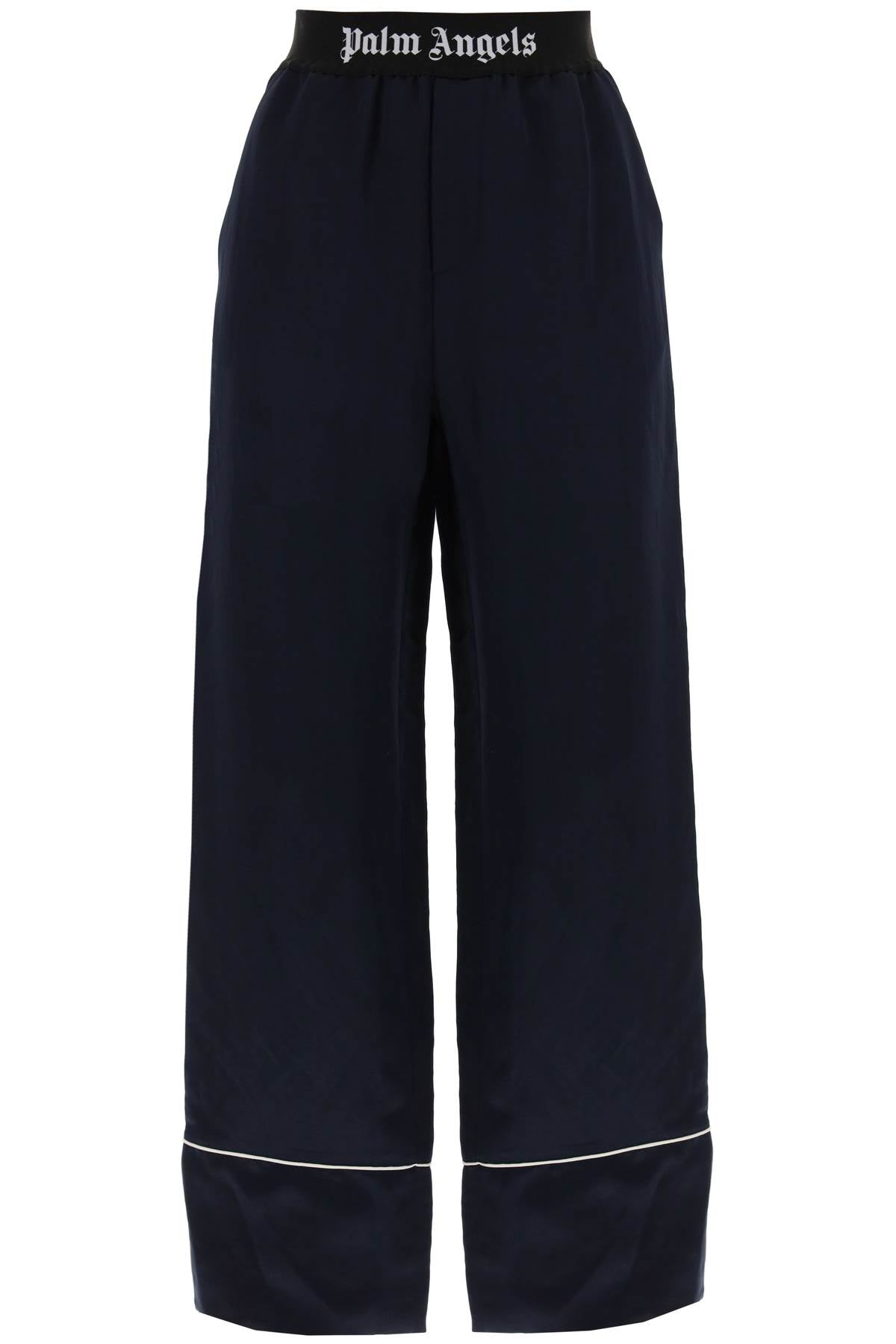 Satin Pajama Pants For  - Blue